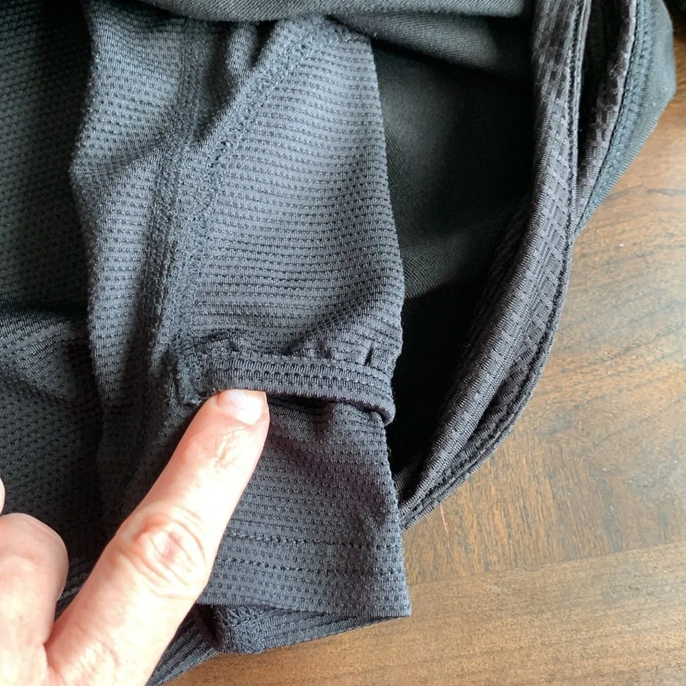 Athleta womens black skort skirt size large athletic pickleball tennis stretch - Picture 11 of 16